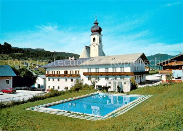 Achenkirch Gasthof Post Swimming Pool Blick zur Ki