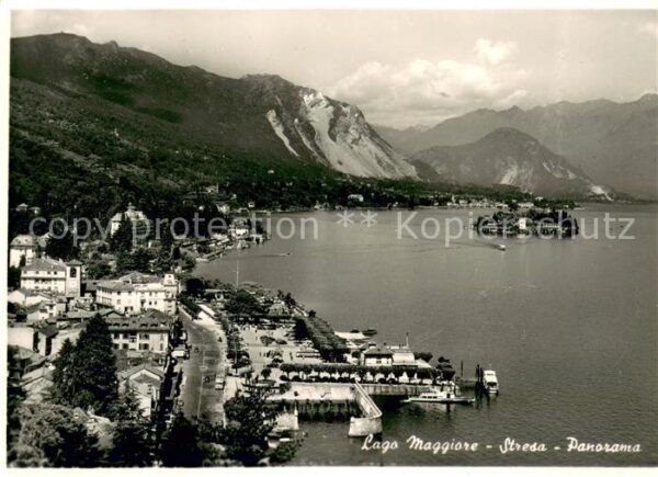 Stresa Lago Maggiore Panorama Insel Alpen