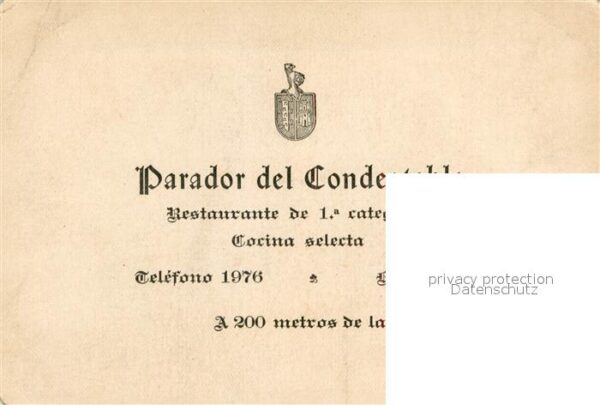 Burgos Parador del Condestable Restaurante Cat – Bild 2