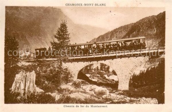 Chamonix Chemin de fer du Montanvert Pont Alpes