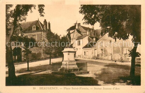 Beaugency Place Saint Firmin Statue Jeanne d_Arc