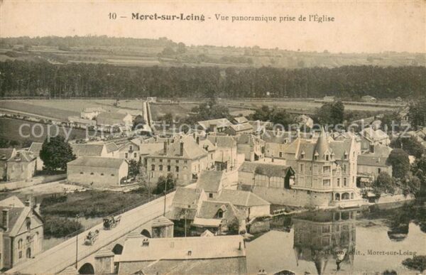 Moret-sur-Loing Vue panoramique prise de l'Eglise