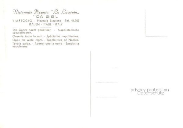 Viareggio Ristorante Pizzeria La Lucciola Da Gigi – Bild 2
