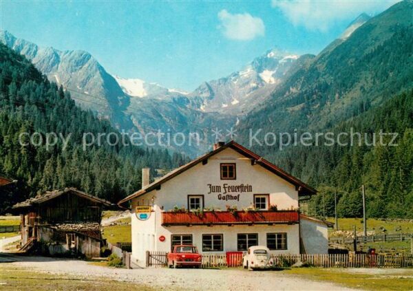 Gschnitz Tirol Gasthof zum Feuerstein mit Aperen und W