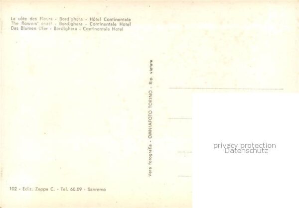 Bordighera Albergo Continentale – Bild 2