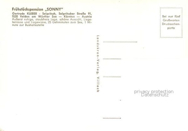 Velden Woerthersee Frühstückspension Sonny Gaststube Zimme – Bild 2
