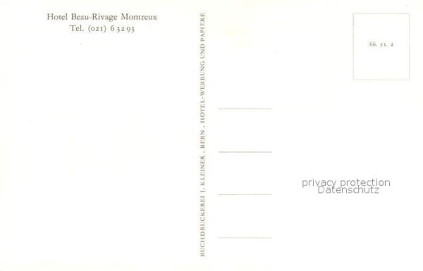 Montreux VD Hotel Beau Rivage Vue aerienne – Bild 2