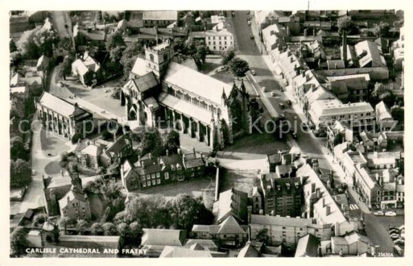 Carlisle Cathedral and Fratry Fliegeraufnahme