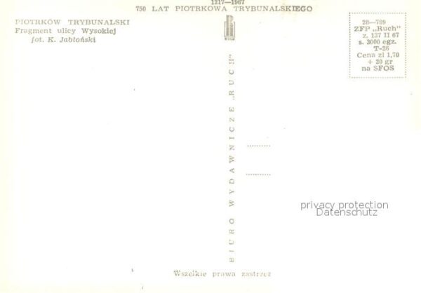Piotrkow Tryb Fragment ulicy Wysokiej – Bild 2