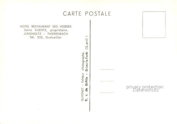 Jungholtz Hotel Restaurant des Vosges Denis Kuent – Bild 2