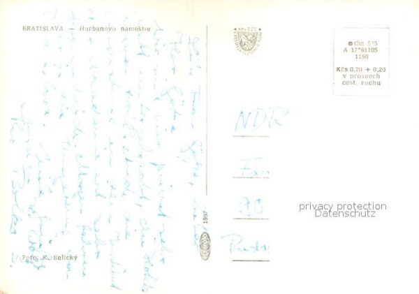 Bratislava Pressburg Pozsony Harbannovo namesti – Bild 2