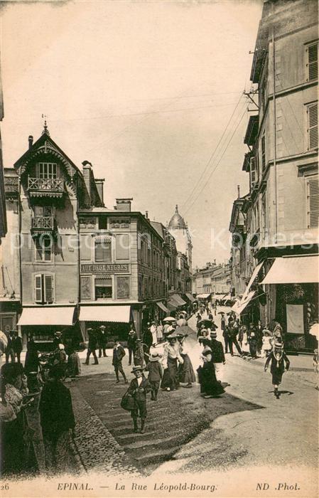 Epinal Vosges Rue Léopold Bourg