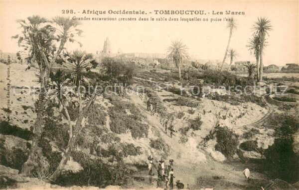 Tombouctou Les Mares Grandes excavations creusées