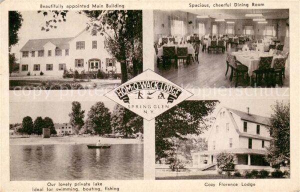 Spring Glen New York Hom-O-Wack Lodge Main Building Dining R