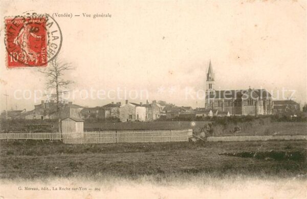 Fougere Vendee Vue Generale Eglise