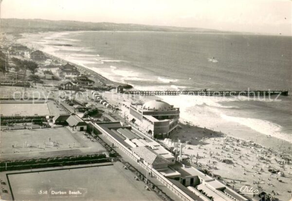Durban South Africa Aerial view of the beach