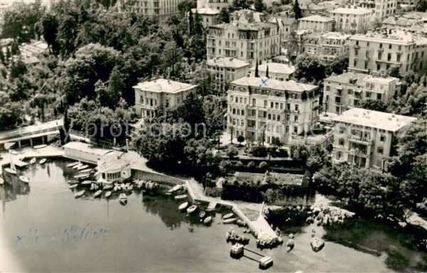 Opatija Abbazia Hafen Küstenort Fliegeraufnahme