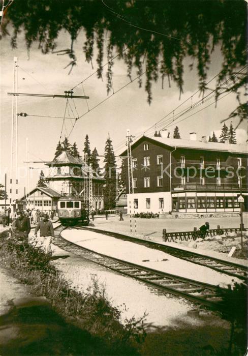 Vysoke Tatry Strbske Pleso Bahnhof Eisenbahn