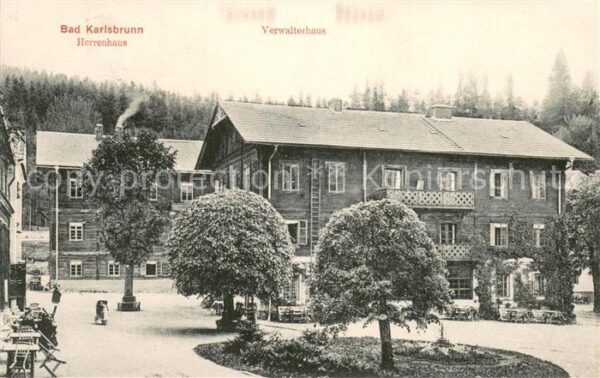 Bad Karlsbrunn Tschechien Herrenhaus Verwalterhaus