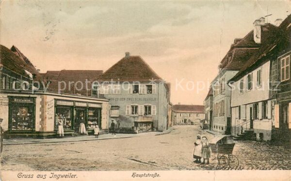 Ingweiler Elsass Hauptstrasse Haus zu den zwei Schlüssel