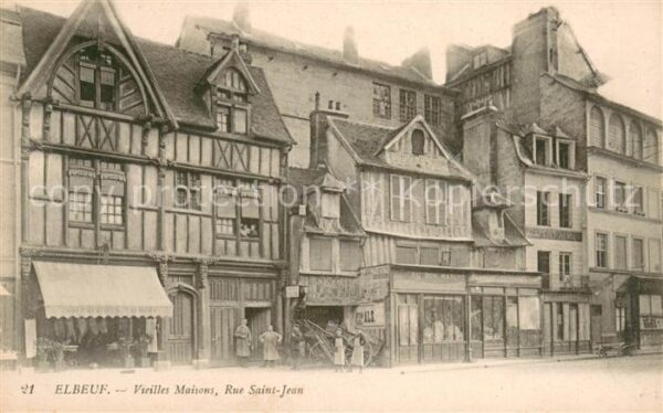 Elbeuf 76 Vieilles maisons Rue Saint Jean