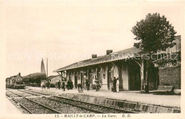 Mailly-le-Camp La gare Bahnhof