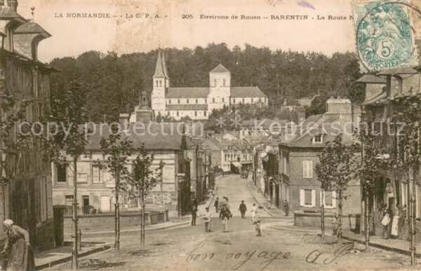 Barentin Centre de la ville Eglise