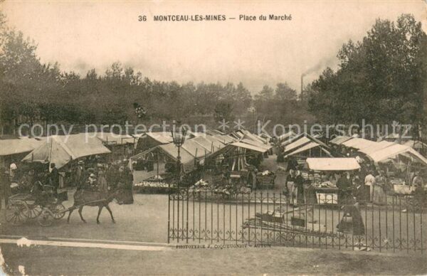 Montceau-les-Mines Place du Marché