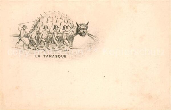 Tarascon Bouches-du-Rhone La Tarasque Animal du folklore provenca