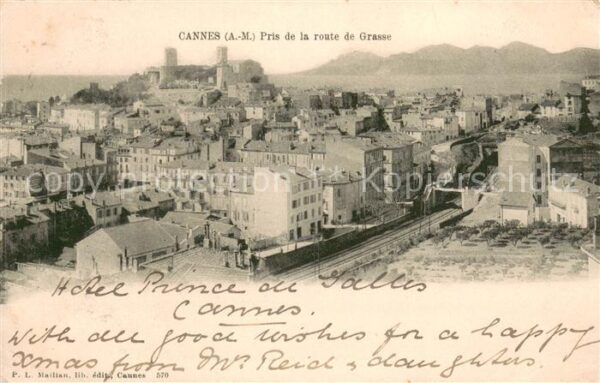 Cannes Alpes-Maritimes Vue prise de la Route de Grasse