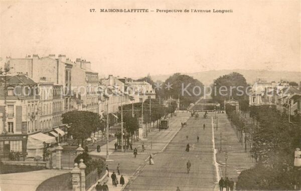 Maisons-Laffitte Perspective de l'Avenue Longueil