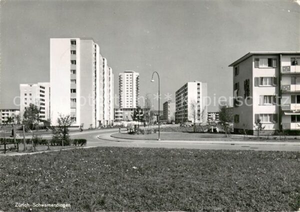 Schwamendingen Zuerich Wohnsiedlung Hochhäuser