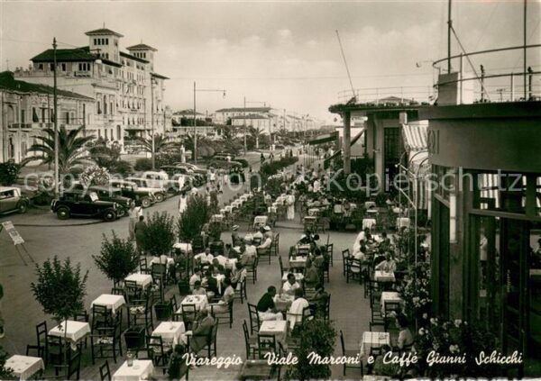 Viareggio Viale Marconi e Caffe Gianni Schicchi