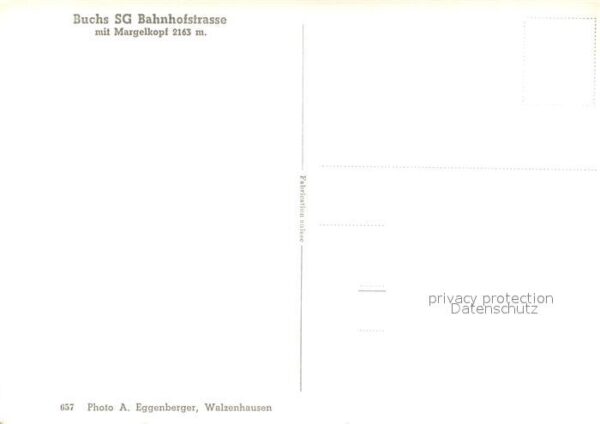 Buchs SG Bahnhofstrasse mit Margelkopf Alpen – Bild 2
