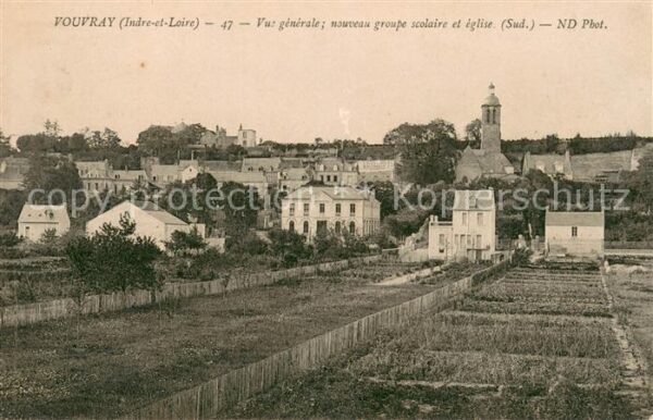 Vouvray Indre-et-Loire Vue generale nouveau groupe scolaire et