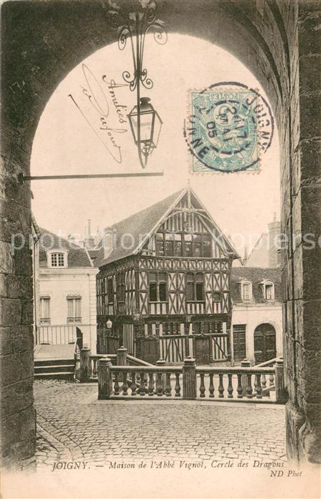 Joigny Yonne Maison de l’Abbe Vignol Cercle des Drag