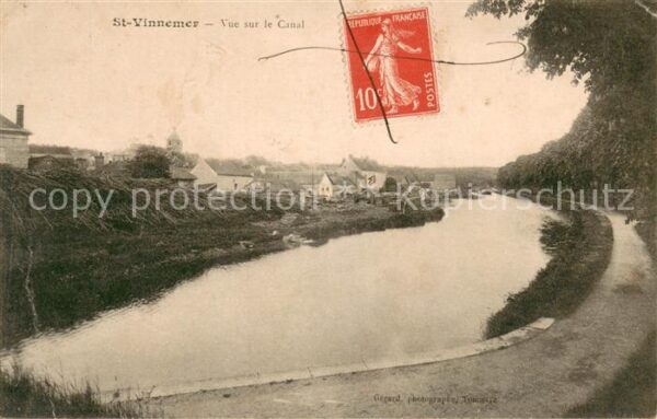 Saint Vinnemer Vue sur le Canal