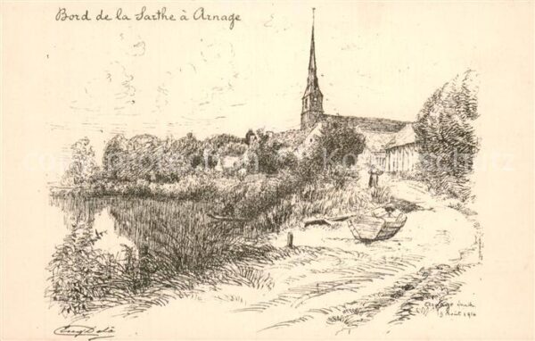 Arnage Bord de la Sarthe a Arnage