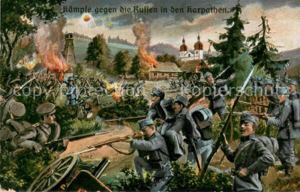 Bendzin Bedzin Kämpfe gegen die Russen in den Karpathe