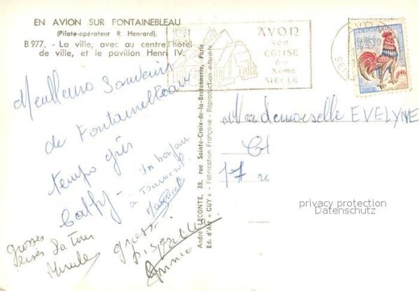 Fontainebleau Seine et Marne La ville avec au centre l’hotel de vill – Bild 2
