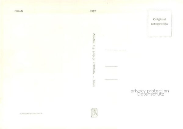 Piran Teilansichten Hafenpartien Denkmal – Bild 2