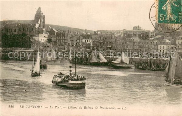 Le Treport Le Port Départ du Bateau de Promenade