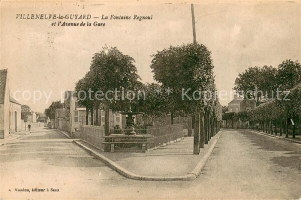 Villeneuve-la-Guyard Fontaine Regnoul Avenue de la Gare