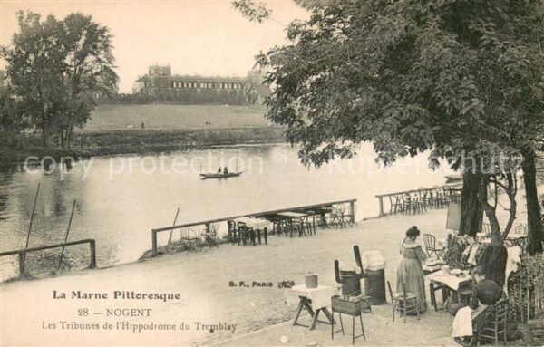 Nogent-sur-Marne Les tribunesde l_Hippodrome du Tremblay
