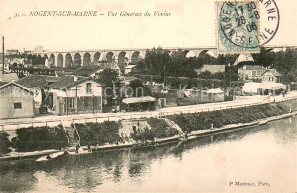 Nogent-sur-Marne Vue Generale du viaduc