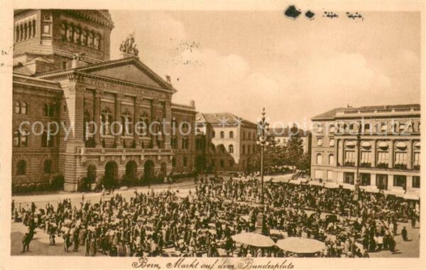Bern BE Markt auf dem Bundesplatz