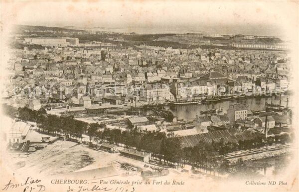 Cherbourg Vue Generale prise du Fort du Roule