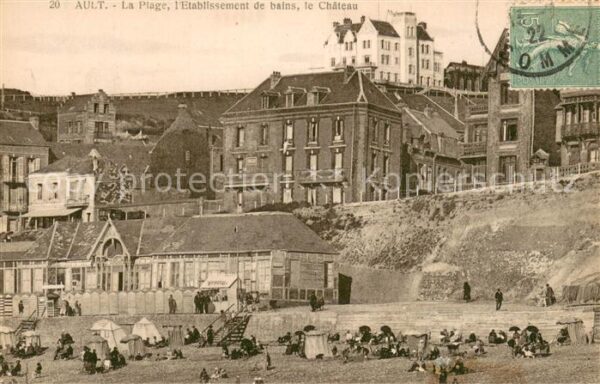 Ault Somme Plage Etablissement de bains et le Chat