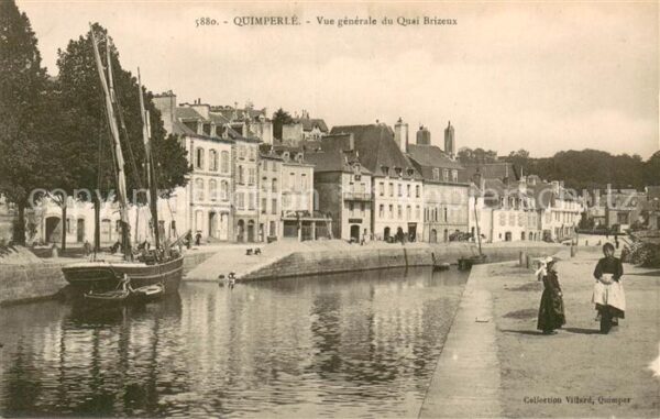 Quimperle Vue Generale du Quai Brizeux