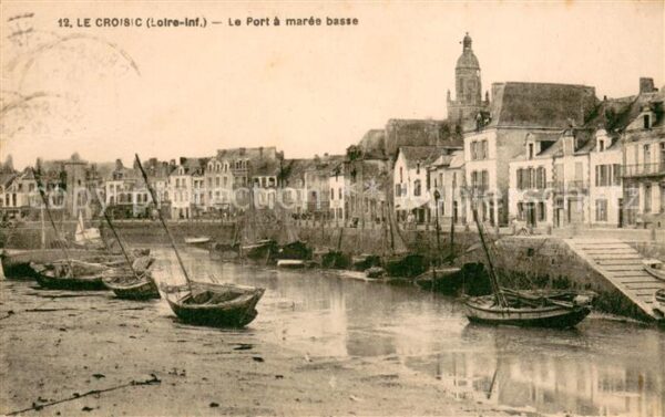 Le Croisic Le port a marée basse